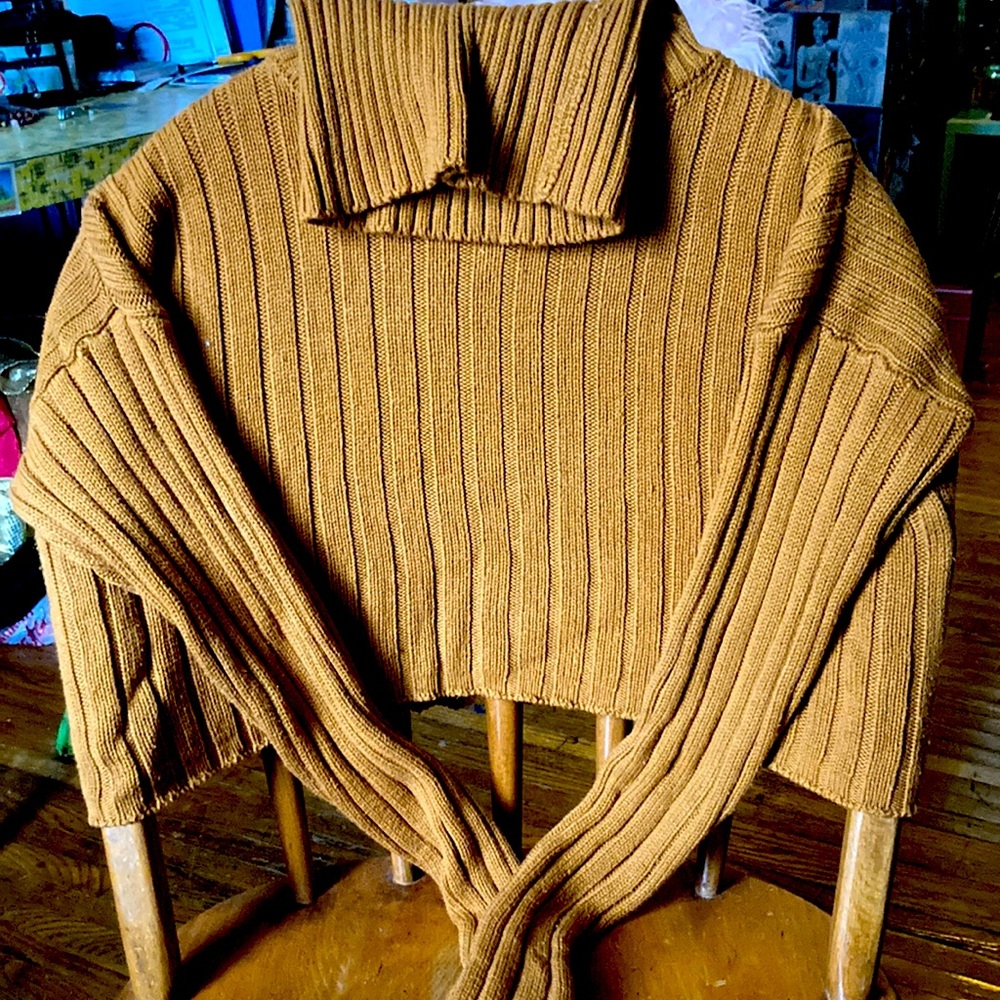 Turtleneck cropped sweater